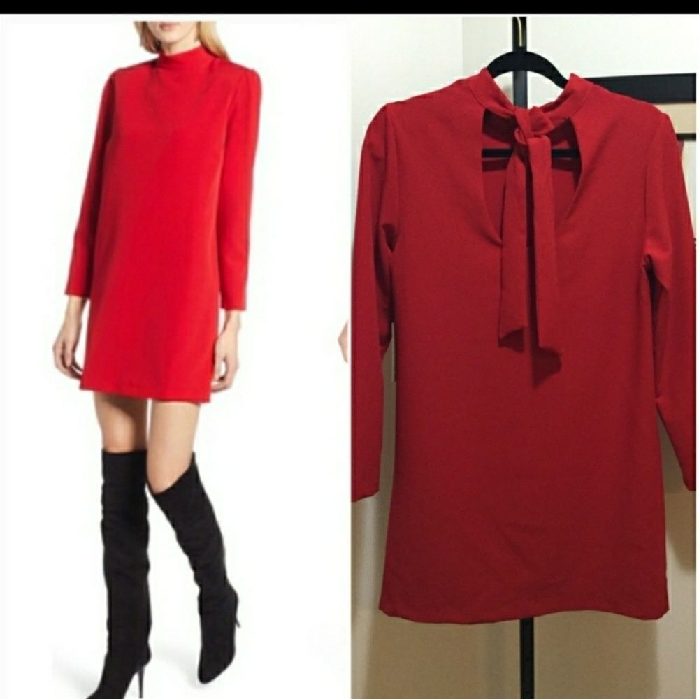 Dialogan Bow Back Ponte Shift Dress